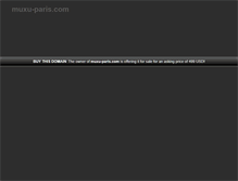 Tablet Screenshot of muxu-paris.com
